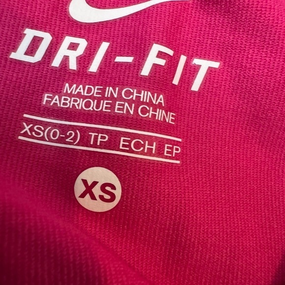 Women's Nike Dri-Fit Pink 1/4 Zip Running Compression L/S Shirt Jacket XS - Picture 3 of 8